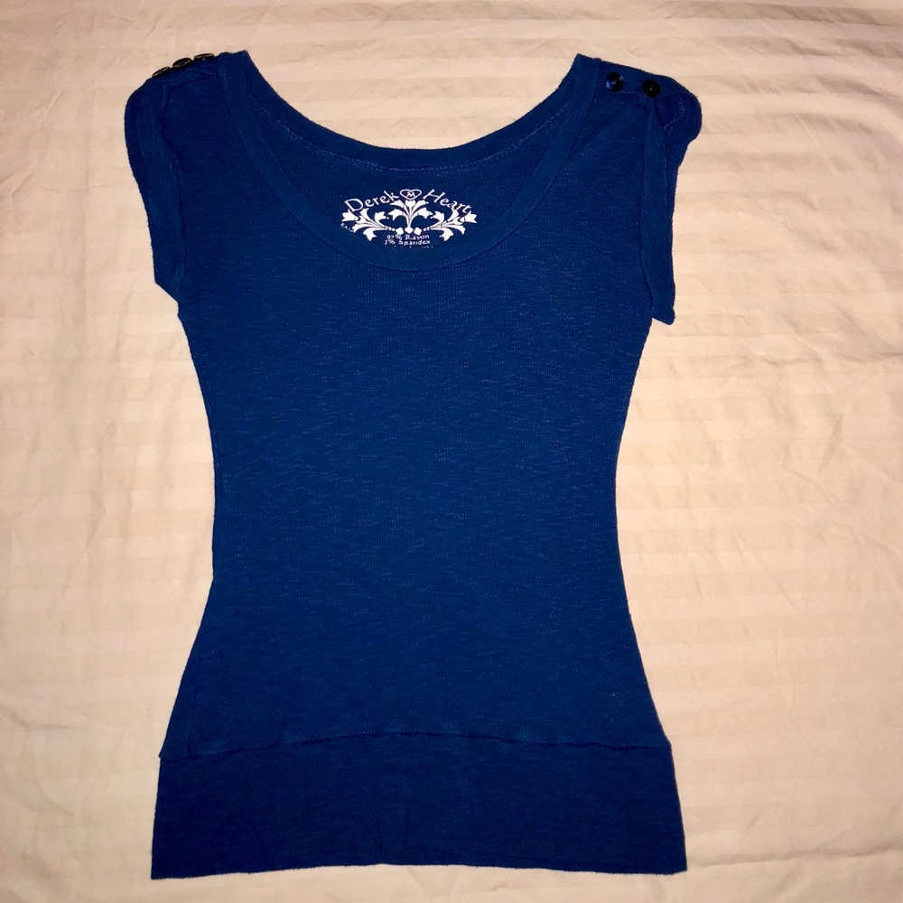 Blue Knit Top Size Medium